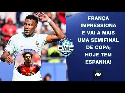 FRANÇA DE MBAPPÉ SEGUE IMPRESSIONANDO NA COPA; HOJE TEM ESPANHA X BÉLGICA! | BATE-PRONTO