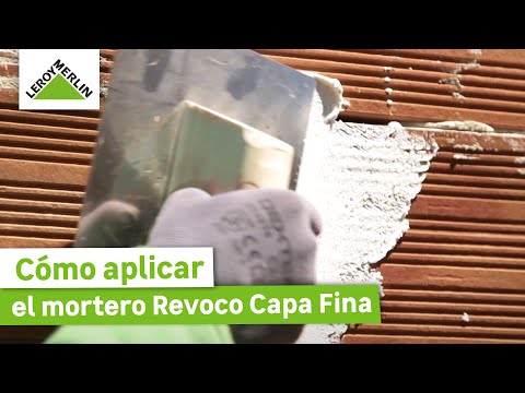 Cómo aplicar mortero revoco capa fina | LEROY MERLIN