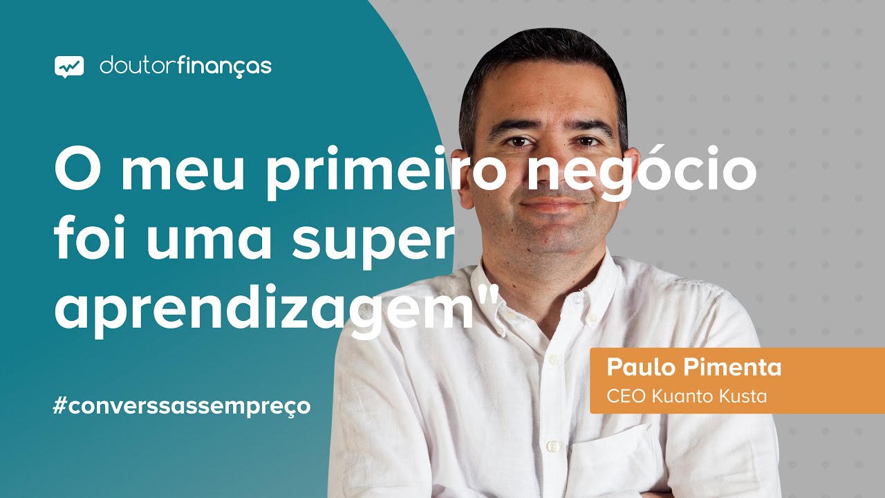 Imagem de um smartphone a transmitir o Conversas sem Preço, com o convidado Paulo Pimenta, CEO do Kuanto Kusta