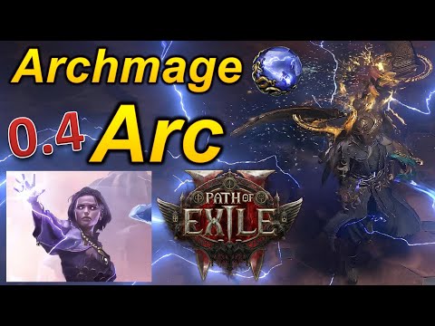 Path of Exile 2 [0.4] Screen Clear Archmage Arc Full Build (Better Than Spark!)