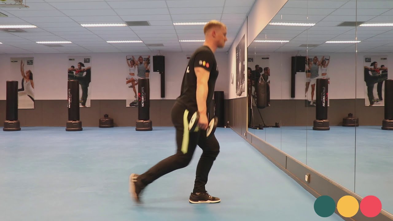 Video thumbnail: Reverse lunge