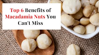 🔸Top 6 Benefits of Macadamia Nuts You Can't Miss || Macadamia Nuts Benefits || Rich In Anti-oxidants