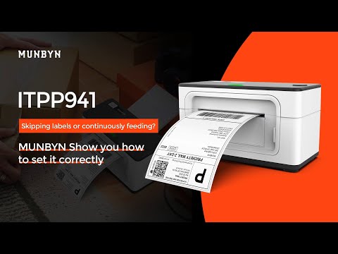 MUNBYN Skipping labels or continuously feeding?MUNBYN RealWriter 941