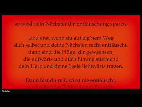 Anita Wolf - Gedichte. 18. Erkenntnis (Nach großer Enttäuschung)