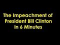 Impeachment of Pres. Bill Clinton in 6 Minutes Impeachment of Pres. Bill Clinton in 6 Minutes