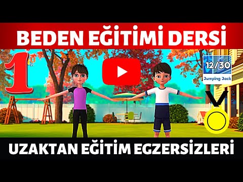 1- Beden Eğitimi Uzaktan Eğitim | Çocuklar için evde egzersiz | Çocuklar için evde spor #EvdeSpor