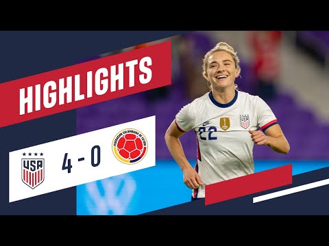 USA 4-0 Colombia 1:00 Highlights | Jan. 18, 2021 | Orlando, Florida - Exploria Stadium