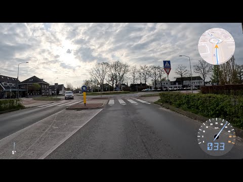 Zündapp bromfiets ritje door Duiven naar het Duivense Broek 🇳🇱 | Met snelheidsmeter