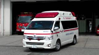 preview picture of video '利根沼田広域消防 救急車 出場 トヨタハイメディック F.D. Tone  Numata ambulance'