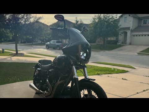 Burly Touring Sport Tall Fairing Review on Harley Davidson Street Bob