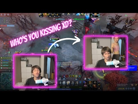 "Kiss my A$$" - Dendi and do kissing thing His wife caught xD