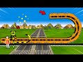 踏切アニメ やわらかい踏切と電車 カンカン Train Railroad Crossing Fumikiri Destroy