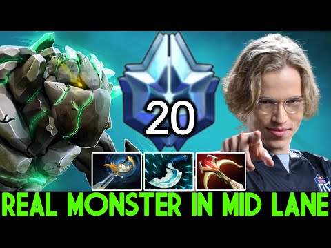 TOPSON [Tiny] Real Monster in Mid Lane One Combo Kill Dota 2