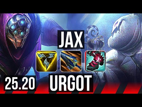 JAX vs URGOT (TOP) | 13/0/4, Legendary | EUW Master | 25.20