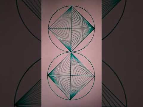 Super Fast Symmetric Spiral Pattern Straight Lines Technique #shorts #draw #drawing #spiralpattern