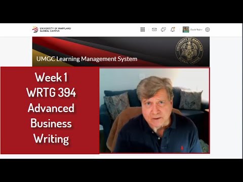 WRTG 394: Week 1 Overview