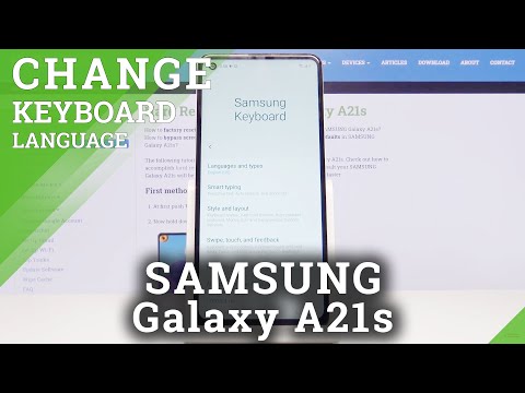 SAMSUNG Galaxy A21s Change Keyboard Language