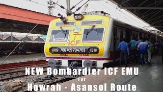 NEW Bombardier ICF EMU For Howrah - Asansol Route || Eastern Railways || Copyright Free Video