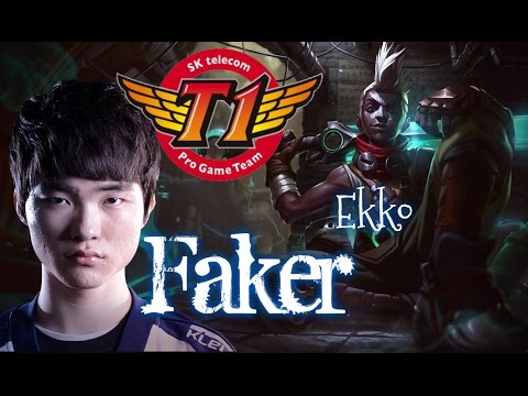 SKT T1 Faker EKKO Mid vs Talon - Patch 5.21 EUW | League of Legends