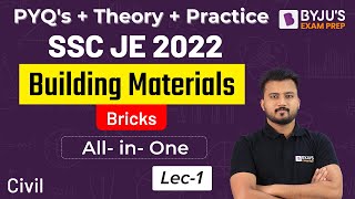 Building Materials |Bricks | Building Materials PYQ | SSC JE 2022 | Civil Engineering