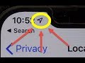 Meaning of Arrow Icon On Status Bar on iPhone iOS 13 | Location Services / GPS