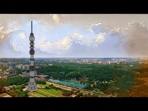 Видеоинструкция сборки набора 'Останкинская башня' серии конструктора 'Архиблок'. арт. 11152