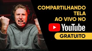 Como transmitir ao vivo no youtube compartilhando tela