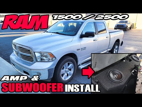 RAM 1500 / 2500 AMPLIFIER / AMP AND SUBS HOW TO INSTALL