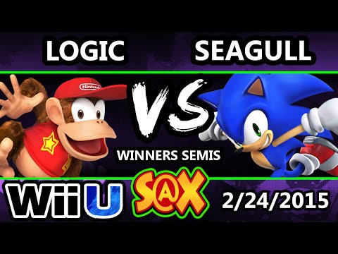 S@X - VGBC | Logic (Diddy Kong) Vs. NS | Seagull (Sonic) SSB4 Winners Semis - Smash For Wii U
