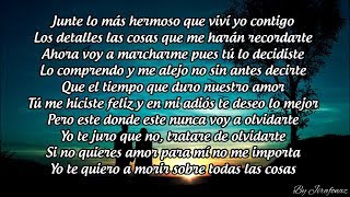 BRONCO -  NUNCA VOY A OLVIDARTE (LETRA CANCION)