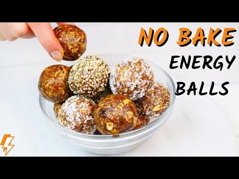 NO BAKE ENERGY BALLS // Easy to make healthy snack (vegan, gf)