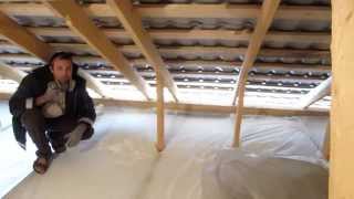 Утепление чердака. Insulating walls, attics.