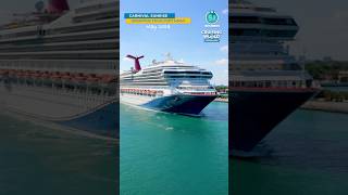 Carnival Sunrise Departing Miami in 60 seconds | #shorts #carnival #carnivalsunrise #carnivalcruise