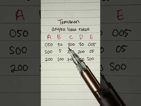 Temukan angka lima ratus #belajar #kelas