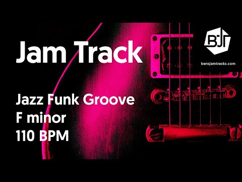Jazz Funk Groove Jam Track in F minor "Luminous" - BJT #32