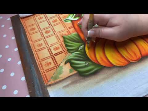 🔴Como Pintar Abóbora Moranga   Parte 2 #090               #pinturaemtecido #artesanato #bmartesanato