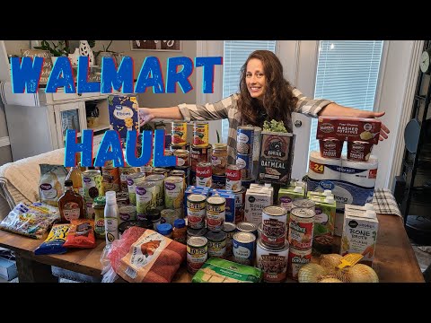 Walmart Grocery Haul | Prepper Pantry Stockup | Food...