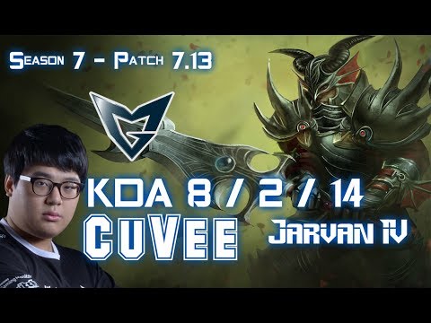 SSG CuVee JARVAN IV vs FIORA Top - Patch 7.13 KR Ranked