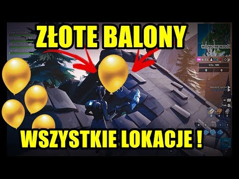 Przekłuj 10 Złotych Balonów - WSZYSTKIE LOKALIZACJE ! EASY