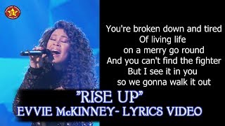 Evvie McKinney &quot;Rise Up&quot; Lyrics Video The Four Season 1 HQ audio (HD)