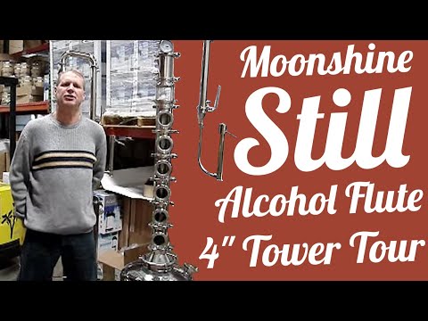 Moonshine Still Alcohol Flute 4" Tower Tour