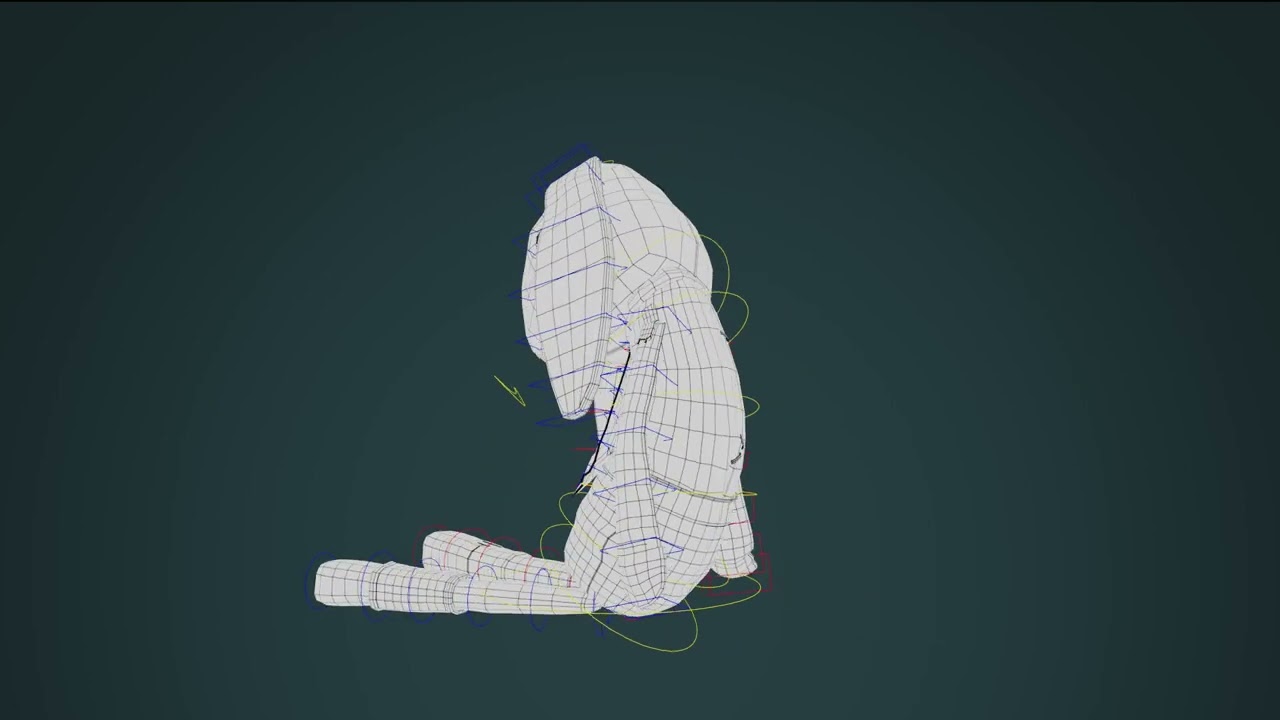 ARCANE BUNNY TURNTABLE WIREFRAME AND RIG