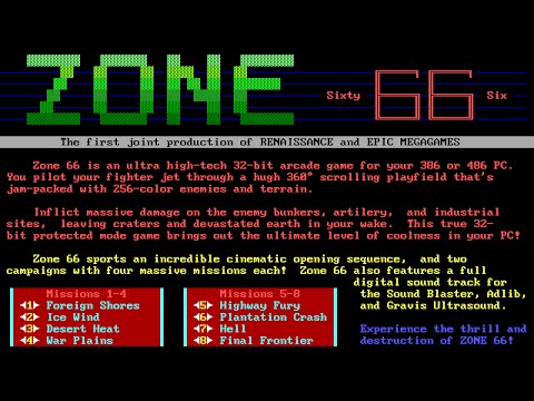 Zone 66 full soundtrack (Sound Blaster + Gravis UltraSound + AdLib)