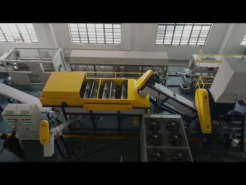 HDPE bottle washing recycling line video cover