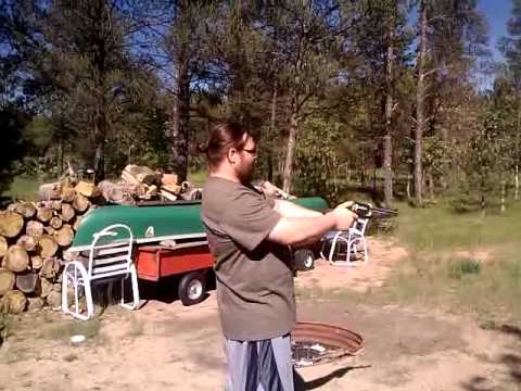 Kaveman Duel wielding .44 magnum and a .22 revolver