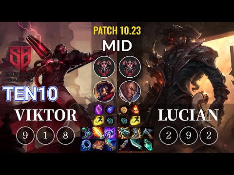 SB Ten10 Viktor vs Lucian Mid - KR Patch 10.23
