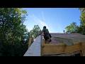 Installing 20 Rafters Alone At The Cabin In The Woods
