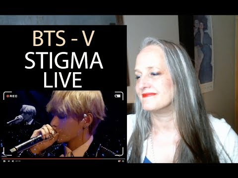 Voice Teacher  Reaction to BTS - V Stigma Live