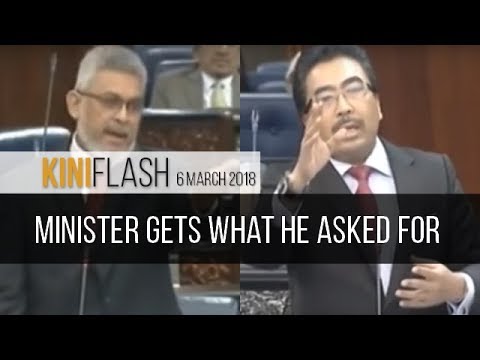 KiniFlash - 6 Mar: Minister gets what he asked for, hilarity ensues