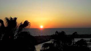 preview picture of video 'sunset in ashkelon marina israel'